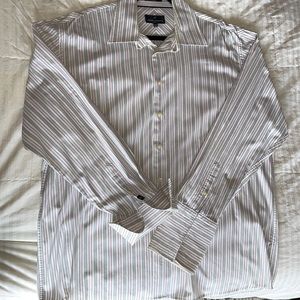 Daniel Hechter button down shirt. French cuffs. Neck Size US 17-17.5.